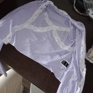 Purple tank and cardigan